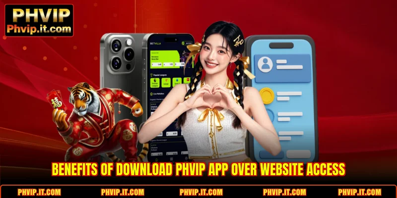 Benefits of Download PHVIP App over website access