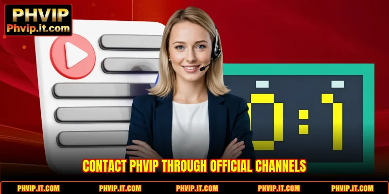 Contact PHVIP through official channels