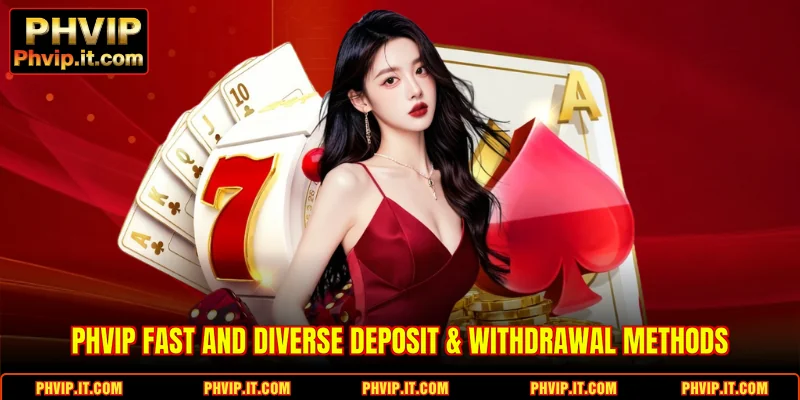 PHVIP fast and diverse deposit & withdrawal methods