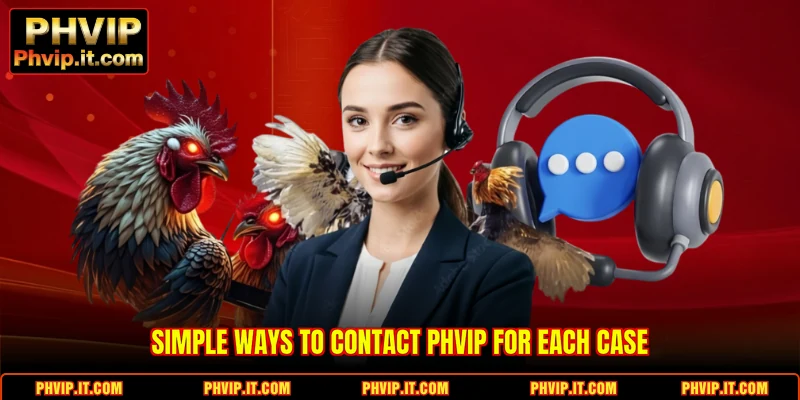 Simple ways to Contact PHVIP for each case